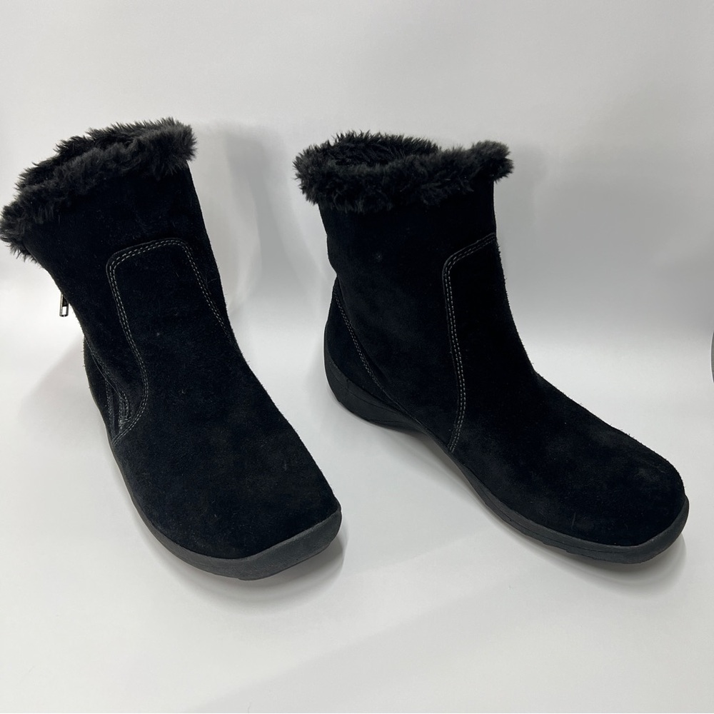 NATURALIZER women’s size 8.5 Black Zip Up  Fur Lined Winter Boot